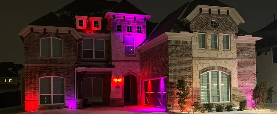 lawn and landscape lighting for fall and holiday